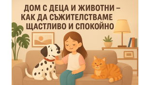 Дом с деца и животни – как да съжителстваме щастливо и спокойно